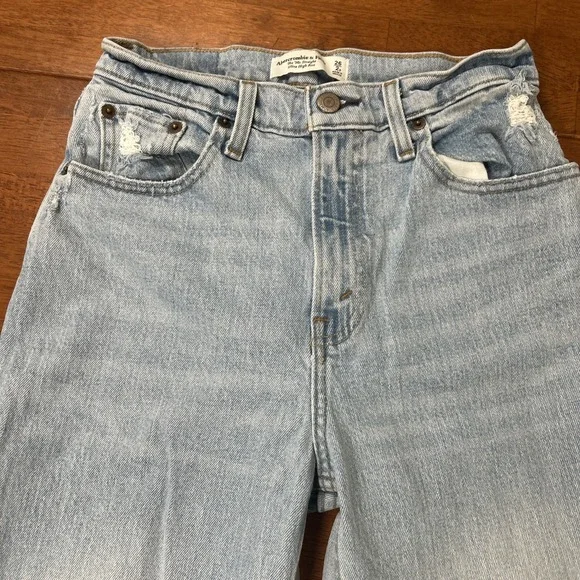 Abercrombie & Fitch Jeans Women's Size 2s The 90s Straight Ultra High Rise Curve - Picture 6 of 14